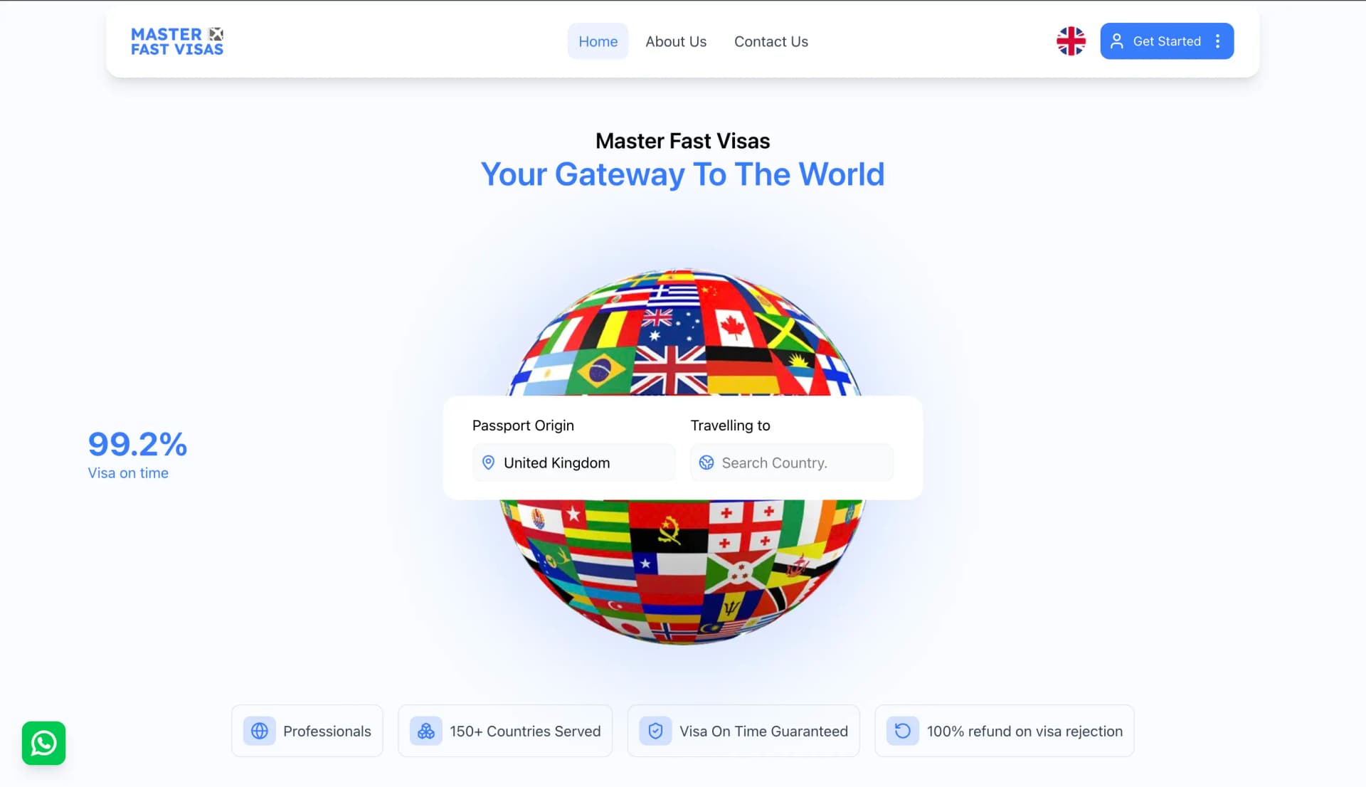 Master Fast Visas Website Preview