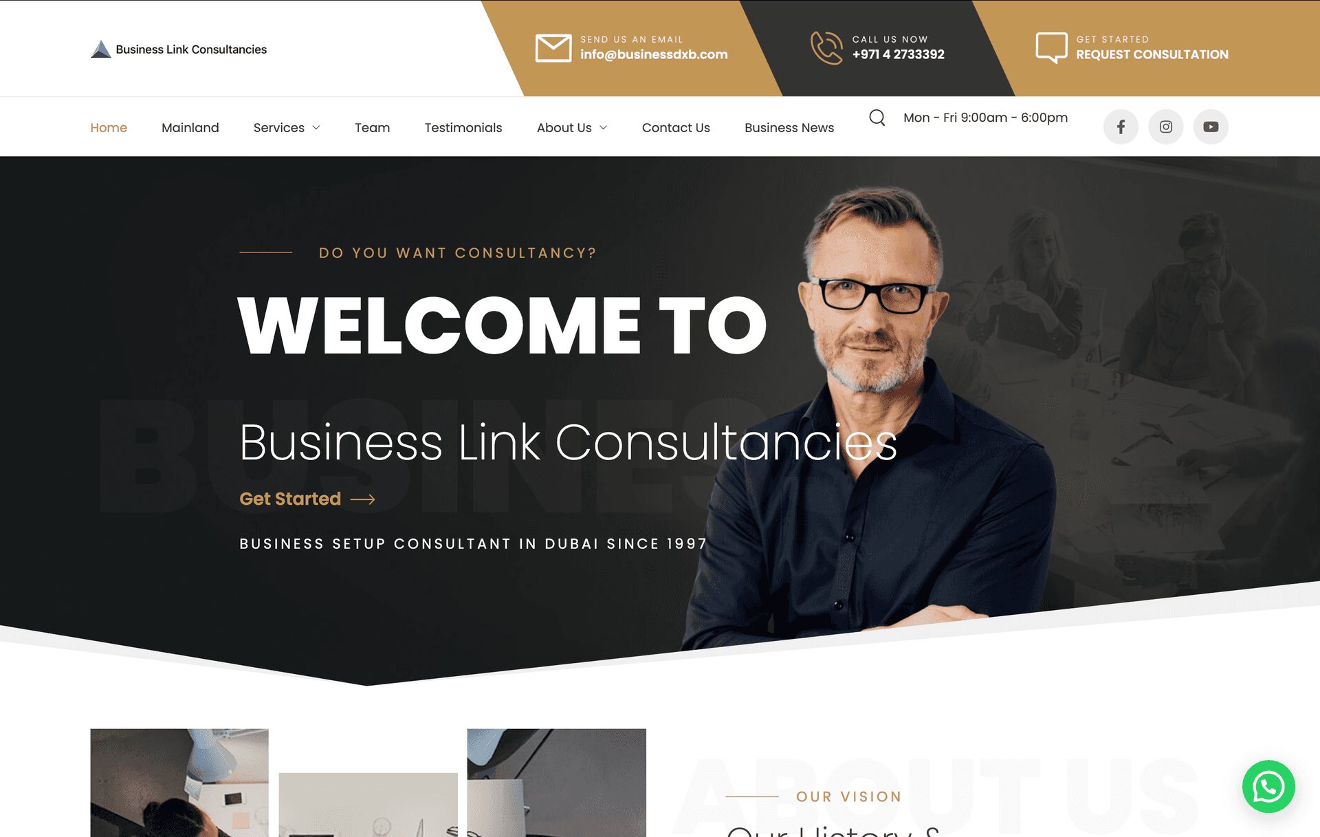 Business DXB Website Preview