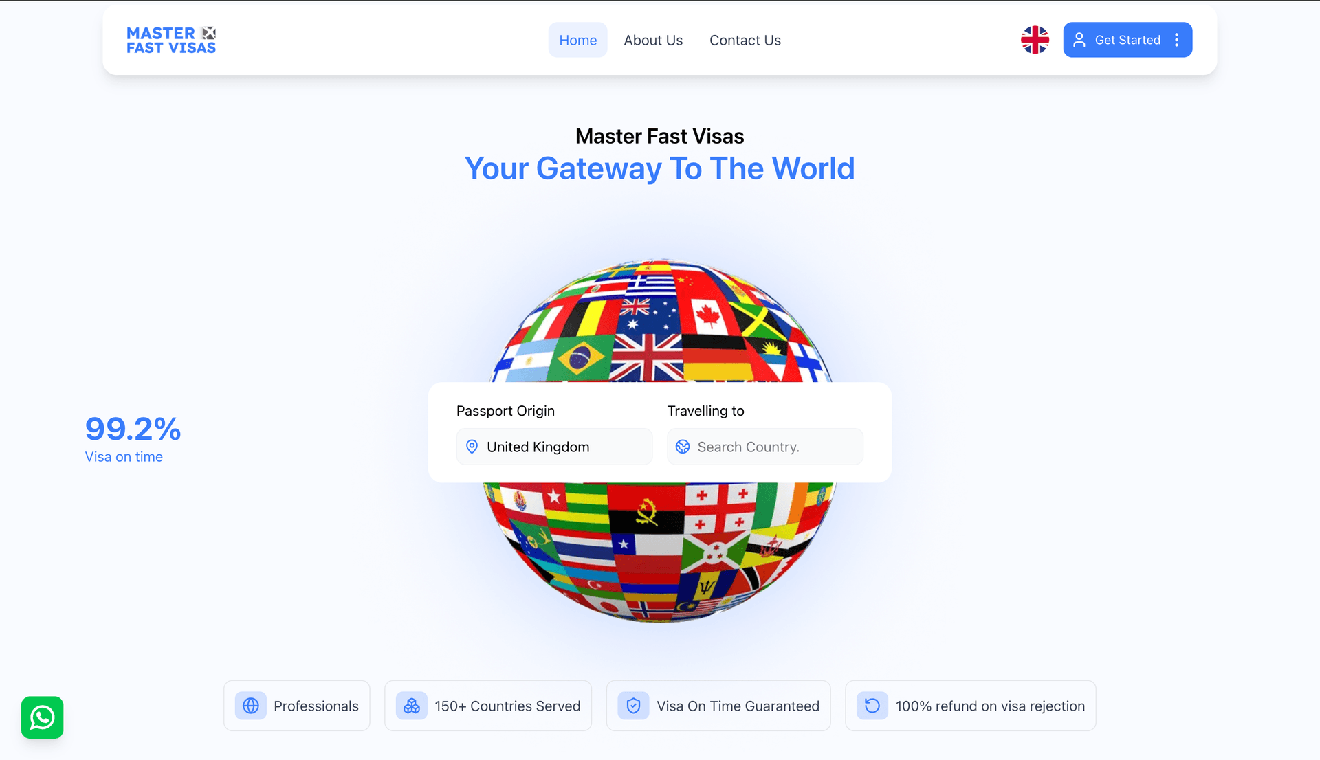 Master Fast Visas Website Preview